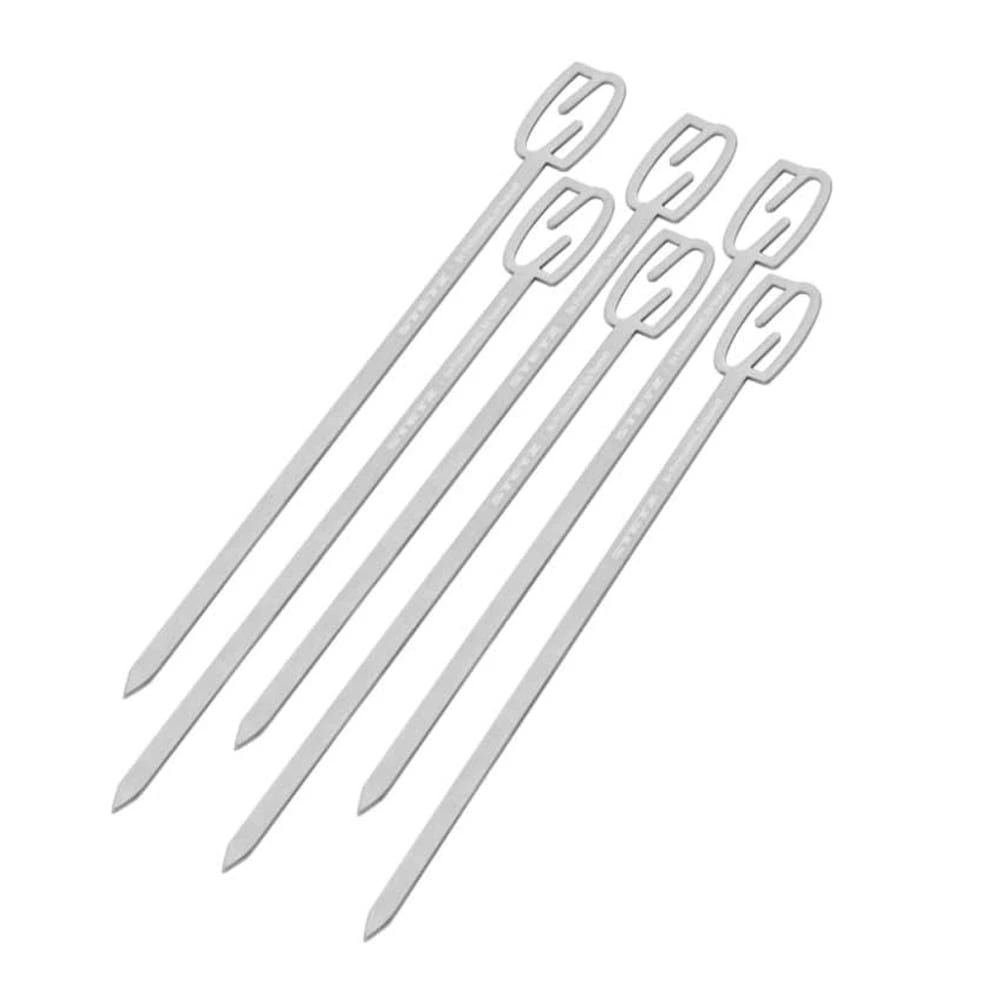 스테츠 스텐 바베큐 꼬치 6개입 캠핑 구이용 꼬챙이 막대 실제 상품 이미지